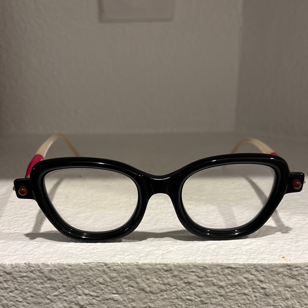 Kuboraum Chic Black and Pink Women's Glasses
